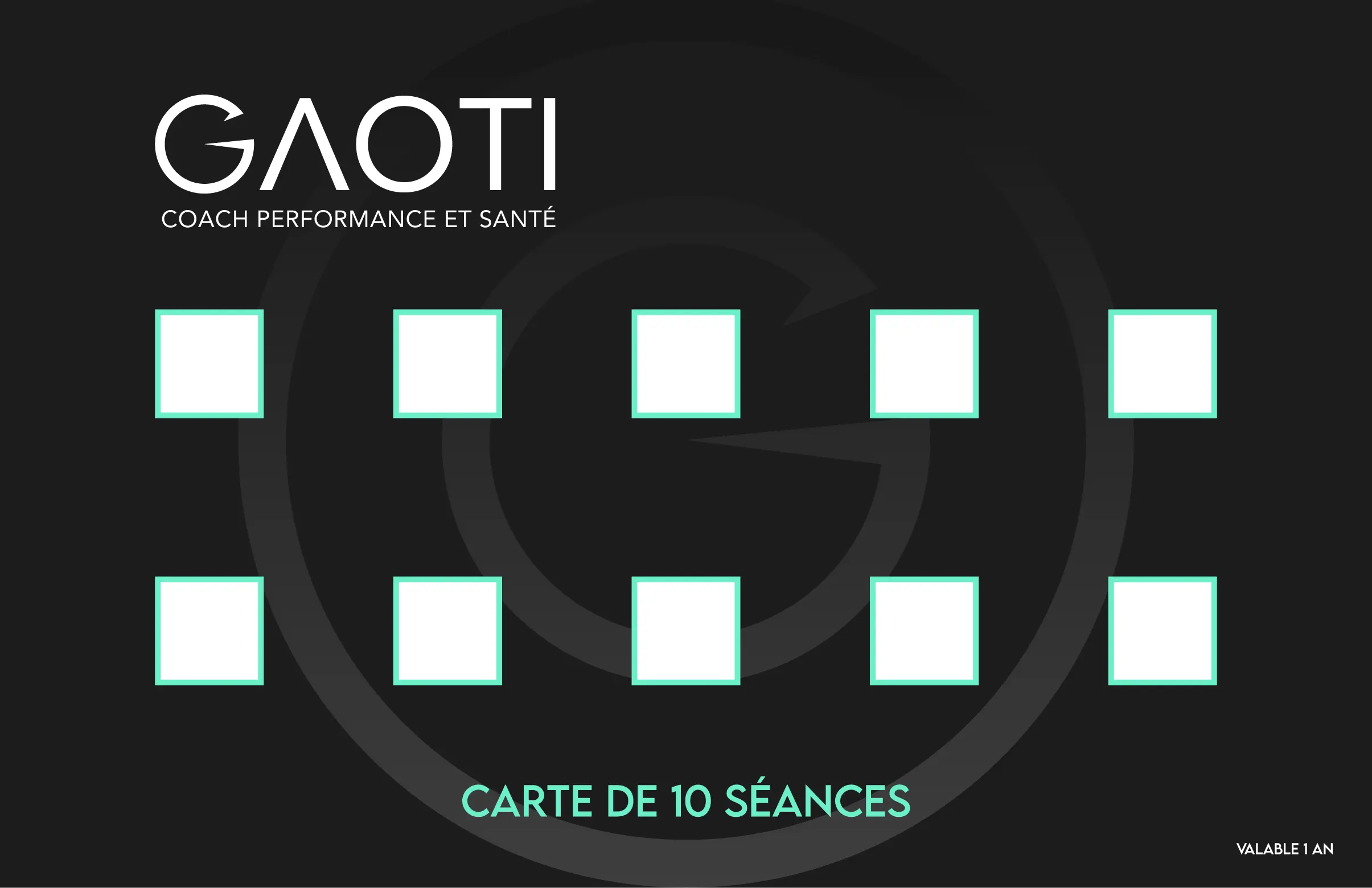 Carte de 10 coachings sportifs